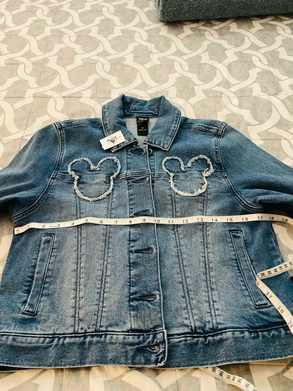 Disney Mickey Mouse Blue Denim Jacket NWT - Picture 4 of 8